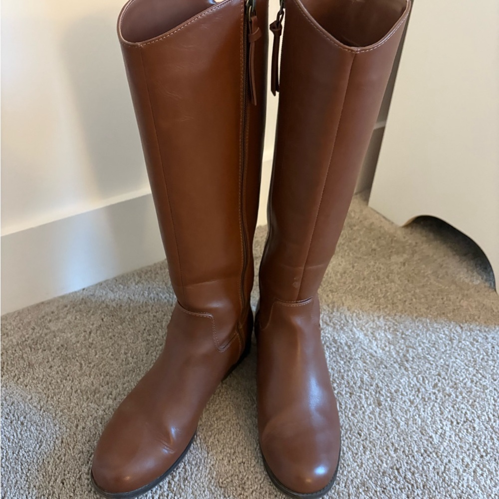Thread & Supply Tan Over the Knee Boots